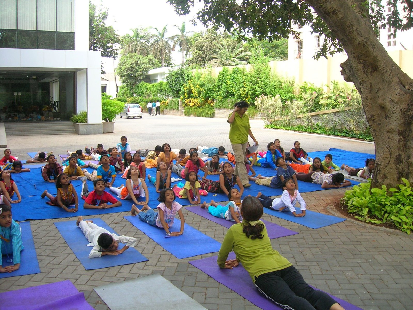 Animal Yoga in a Mumbai campus